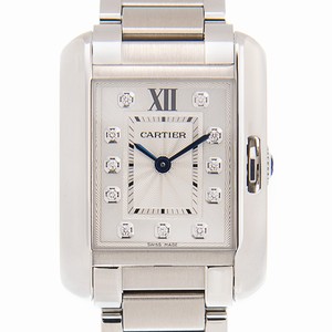 Cartier TANK W4TA0003 Quartz Stainless Steel White