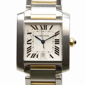 Cartier TANK W51005Q4 Automatic Stainless Steel Silvery & White