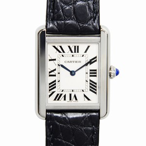 Cartier TANK W5200005 Quartz Stainless Steel Silver