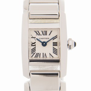 Cartier TANK W650029H Quartz 18kt White Gold Silver
