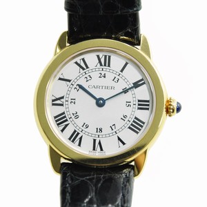 Cartier RONDE SOLO DE CARTIER W6700355 Quartz 18kt Yellow Gold White