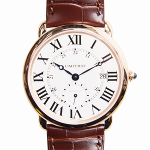 Cartier RONDE LOUIS CARTIER  W6801005 Automatic 18kt Rose Gold White