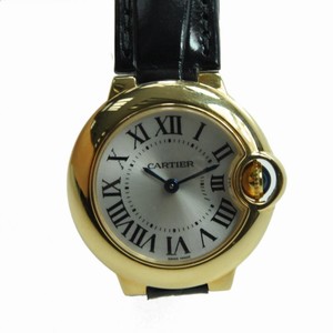 Cartier BALLON BLEU W6900156 Quartz 18kt Yellow Gold Silver