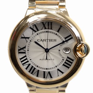 Cartier BALLON BLEU W69005Z2 Automatic 18kt Yellow Gold Silvery & White