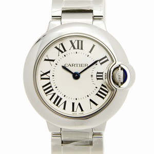 Cartier BALLON BLEU W69010Z4 Quartz Stainless Steel Silver