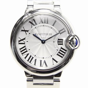 Cartier BALLON BLEU W69011Z4 Quartz Stainless Steel Silvery & White