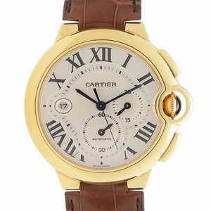Cartier BALLON BLEU W6920007 Automatic 18kt Yellow Gold Silvery & White