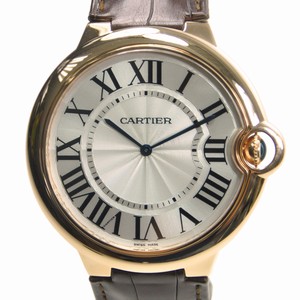 Cartier BALLON BLEU W6920054 Manual Wind 18kt Rose Gold Silvery & White