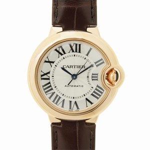 Cartier BALLON BLEU W6920069 Automatic 18kt Rose Gold Silver
