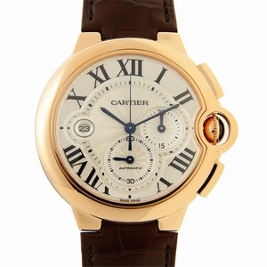Cartier BALLON BLEU W6920074 Automatic 18kt Rose Gold Silver