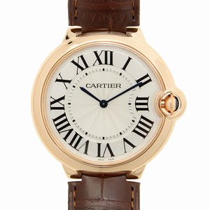 Cartier BALLON BLEU W6920083 Manual Wind 18kt Rose Gold Silver