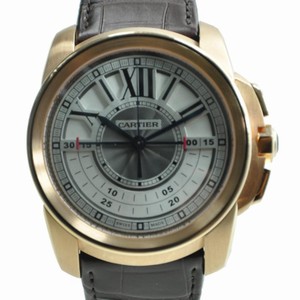 Cartier CALIBRE DE CARTIER W7100004 Manual Wind 18kt Rose Gold Gray