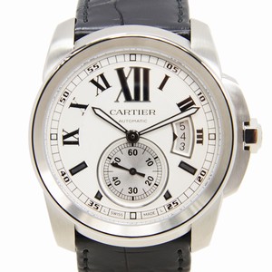 Cartier CALIBRE DE CARTIER W7100037 Automatic Stainless Steel Silvery & White