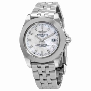 Breitling GALACTIC W71330121A2A1 Quartz Stainless Steel White