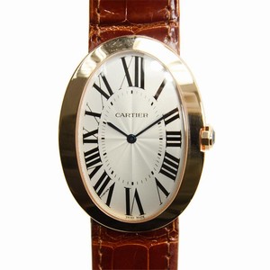 Cartier BAIGNOIRE W8000002 Manual Wind 18kt Rose Gold Silver