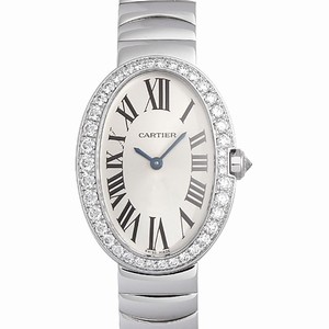 Cartier BAIGNOIRE WB520006 Quartz 18kt White Gold & Diamond White