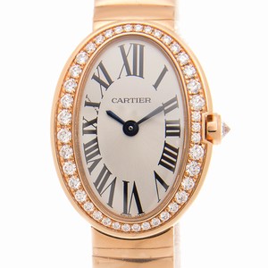 Cartier BAIGNOIRE WB520026 Quartz 18kt Rose Gold & Diamonds White