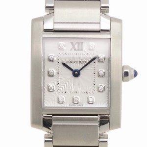 Cartier TANK WE110006 Quartz Stainless Steel Silver
