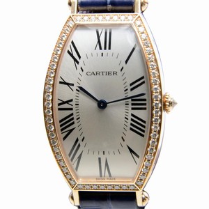 Cartier TORTUE WE400451 Automatic 18kt Rose Gold & Diamonds Silvery & White