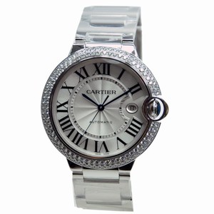 Cartier BALLON BLEU WE9009Z3 Automatic 18kt White Gold & Diamond Silver