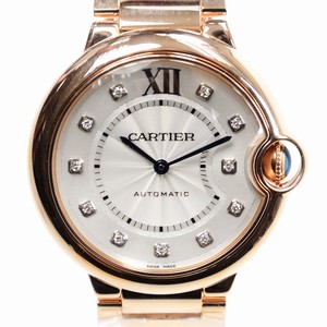 Cartier BALLON BLEU WE902026 Automatic 18kt Rose Gold Silvery & White
