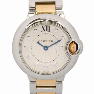 Cartier BALLON BLEU WE902030 Quartz Stainless Steel Silver