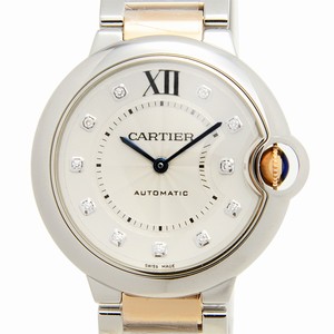 Cartier BALLON BLEU WE902031 Automatic Stainless Steel Silvery & White