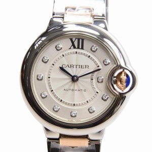Cartier BALLON BLEU WE902044 Automatic Stainless Steel Silvery & White
