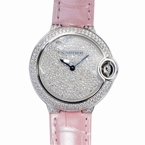 Cartier BALLON BLEU WE902047 Automatic 18kt White Gold & Diamond Silver