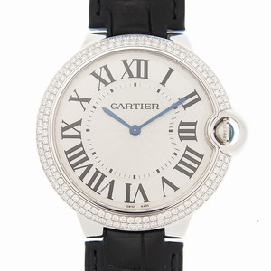 Cartier BALLON BLEU WE902056 Manual Wind 18kt White Gold & Diamond Silver