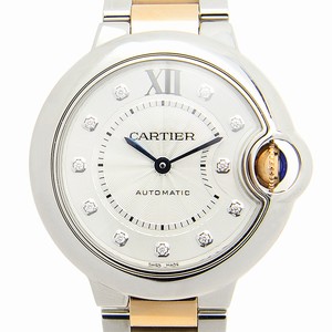 Cartier BALLON BLEU WE902061 Automatic Stainless Steel Silvery & White
