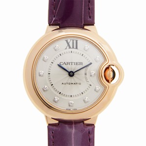 Cartier BALLON BLEU WE902063 Automatic 18kt Rose Gold Silver