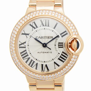 Cartier BALLON BLEU WE902064 Automatic 18kt Rose Gold & Diamonds Silvery & White
