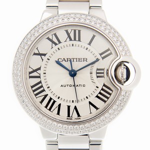 Cartier BALLON BLEU WE902065 Automatic 18kt White Gold & Diamond Silver