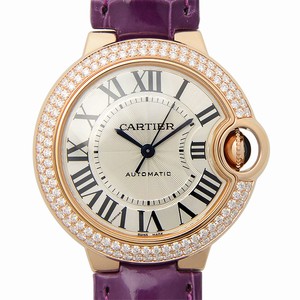 Cartier BALLON BLEU WE902066 Automatic 18kt Rose Gold & Diamonds Silvery & White