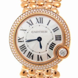 Cartier BALLON BLEU WE902071 Quartz 18kt Rose Gold & Diamonds White