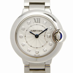 Cartier BALLON BLEU WE902073 Quartz Stainless Steel Silvery & White