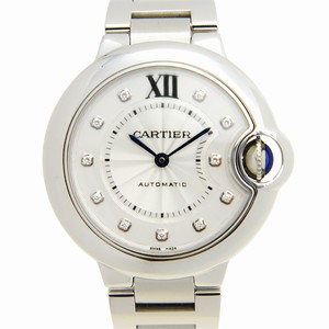 Cartier BALLON BLEU WE902074 Automatic Stainless Steel Silvery & White