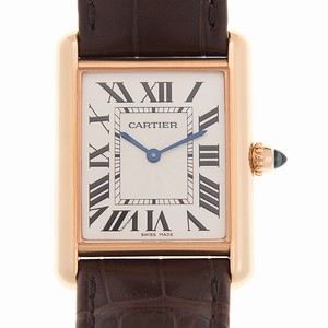 Cartier TANK WGTA0011 Manual Wind 18kt Rose Gold White