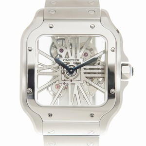 Cartier SANTOS WHSA0007 Manual Wind Stainless Steel Transparent
