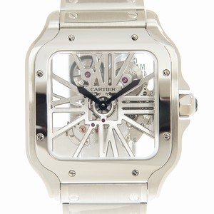 Cartier SANTOS WHSA0015 Manual Wind Stainless Steel Transparent