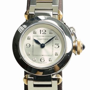 Cartier PASHA DE CARTIER WJ124020 Quartz Stainless Steel Silver