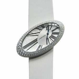 Cartier HYPNOSE WJ301949 Quartz 18kt White Gold & Diamond Silver