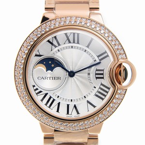 Cartier BALLON BLEU WJBB0025 Automatic 18kt Rose Gold & Diamonds Silver