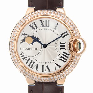Cartier BALLON BLEU WJBB0027 Automatic 18kt Rose Gold & Diamonds Silver