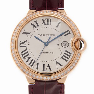 Cartier BALLON BLEU WJBB0035 Automatic 18kt Rose Gold & Diamonds White