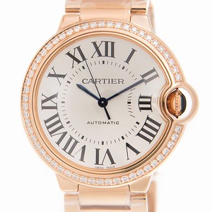 Cartier BALLON BLEU WJBB0037 Automatic 18kt Rose Gold & Diamonds White