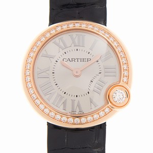 Cartier BALLON BLANC DE CARTIER WJBL0005 Quartz 18kt Rose Gold & Diamonds Silver