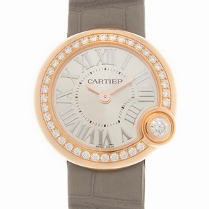 Cartier BALLON BLANC DE CARTIER WJBL0006 Quartz 18kt Rose Gold & Diamonds Silver