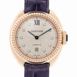 Cartier CLe DE CARTIER WJCL0038 Automatic 18kt Rose Gold Silvery & White